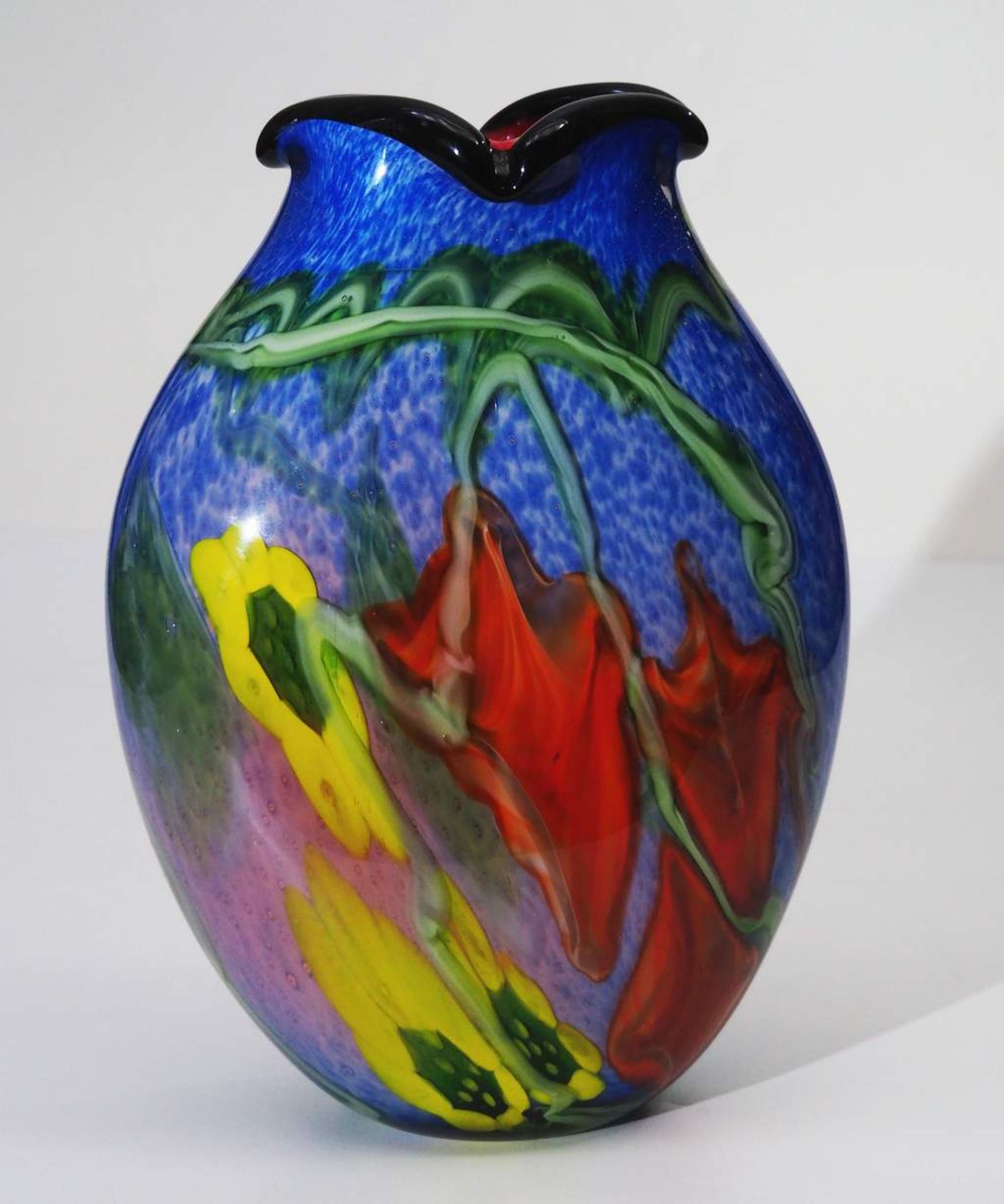 Zierobjekt, Vase , vermutlich aus einer Muraneser Produktion. - Bild 3 aus 6