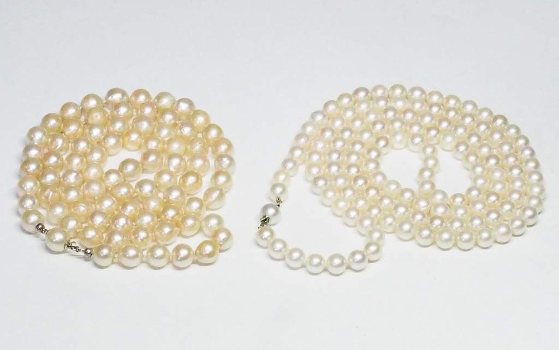 Zwei Akoya Perlenketten. - Image 4 of 8