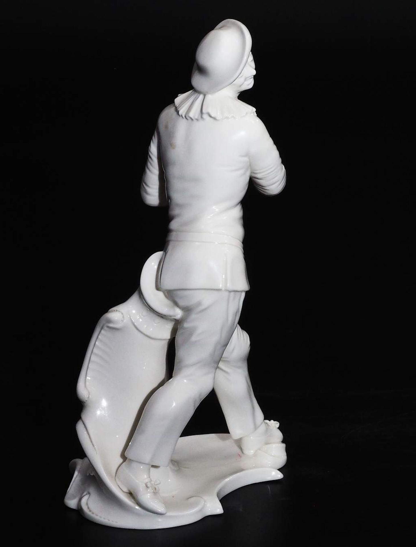 Komödianten-Figur "Pierrot mit Laterne",  NYMPHENBURG, neue Ausformung 21. Jahrhundert.  - Bild 3 aus 8
