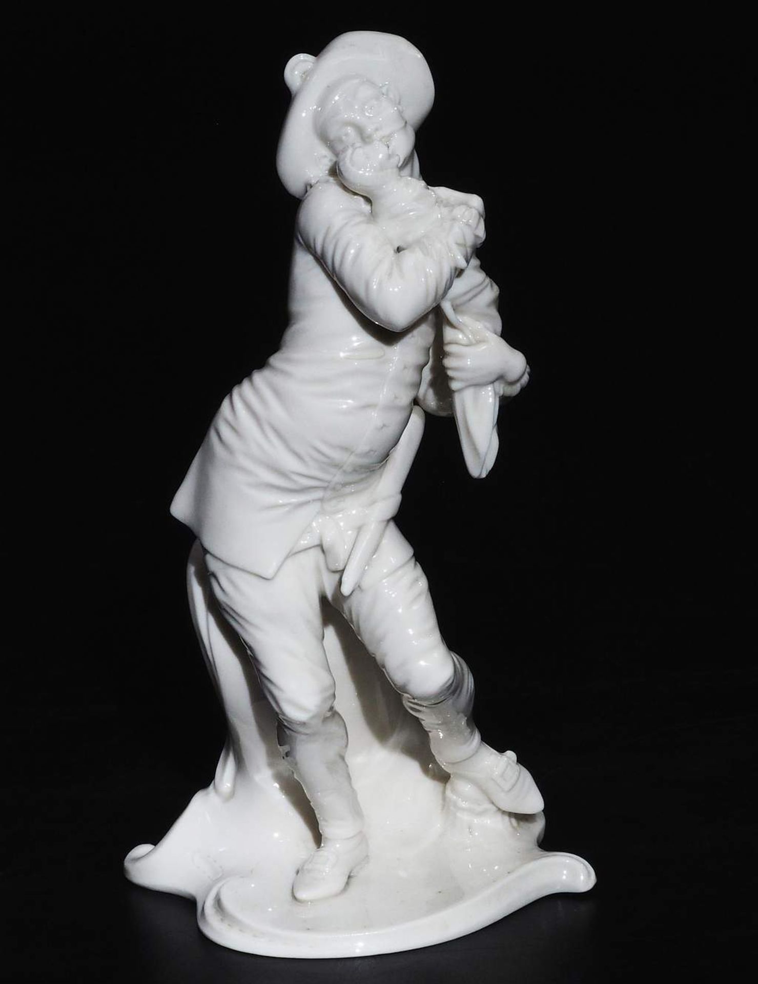 Nymphenburg Busttelli-Figur Komödianten-Figur "Mezzetino", aus  der Serie der Commedia dell 'arte.  - Bild 3 aus 8