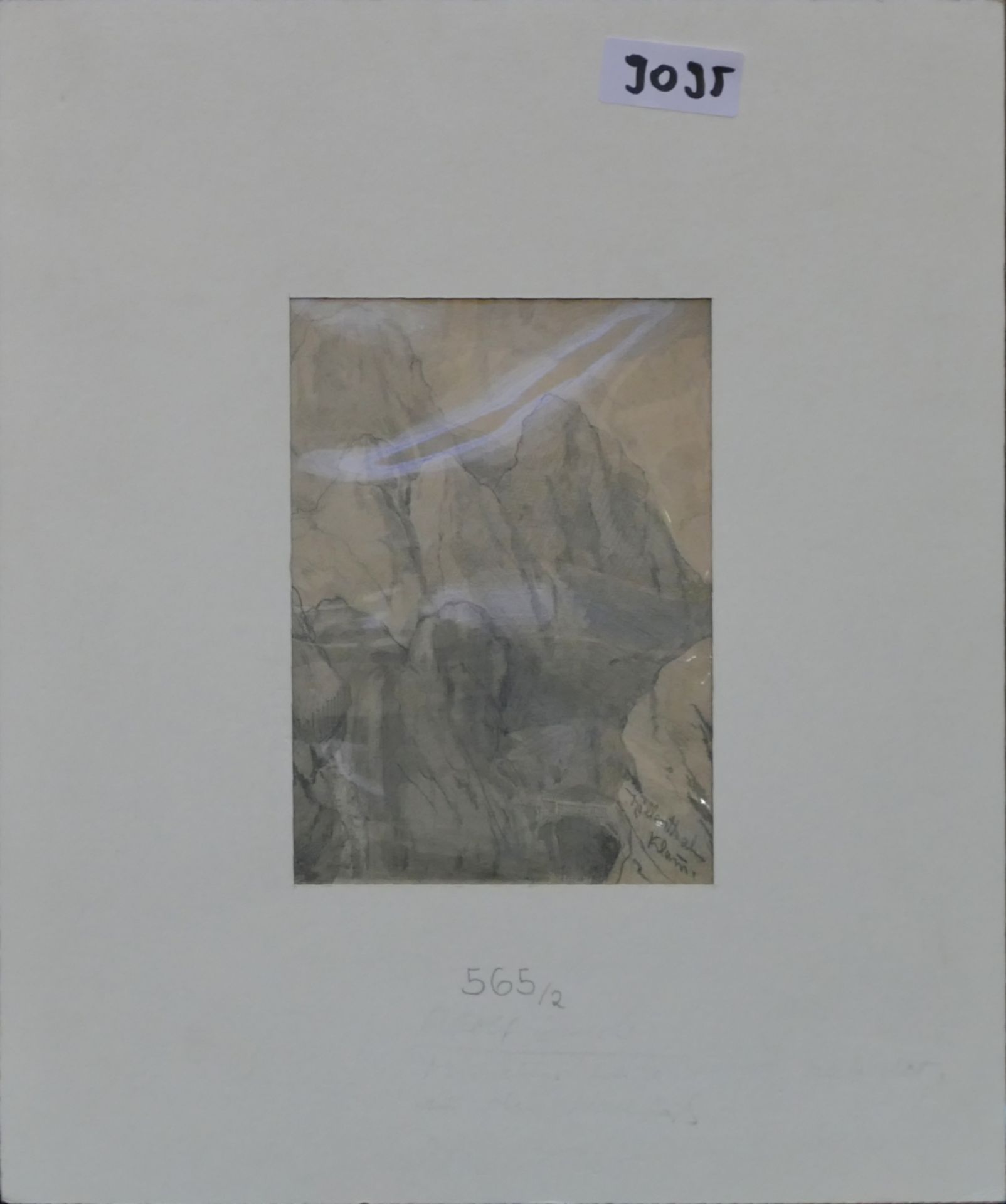 12 Ölgemälde/Aquarelle/Bleistiftzeichnung u.a., z.B. unsign. "Faschingsmasken" ca. 48x58,5cm, - Image 7 of 10