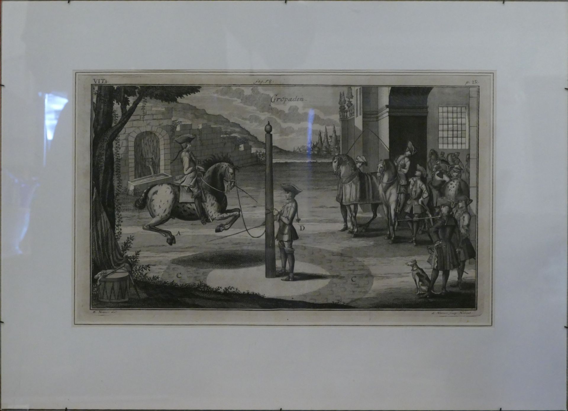 4 Kupferstiche u.a.: 3x bez. A. NUNZER (wohl Andreas N. 1696 Nürnberg-1754)/E. NUNZER (wohl Engelhar