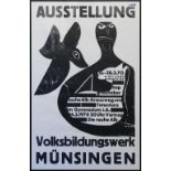 2 Werke/3 Ausstellungsplakate von HAP GRIESHABER (wohl 1909 Rot a.d. Rot-1981 Eningen unter Achalm)