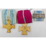3 bayerische Dienstauszeichnungen: 1x für 15 Jahre beim Militär, 1x "Luitpoldkreuz für 40 Dienstjahr