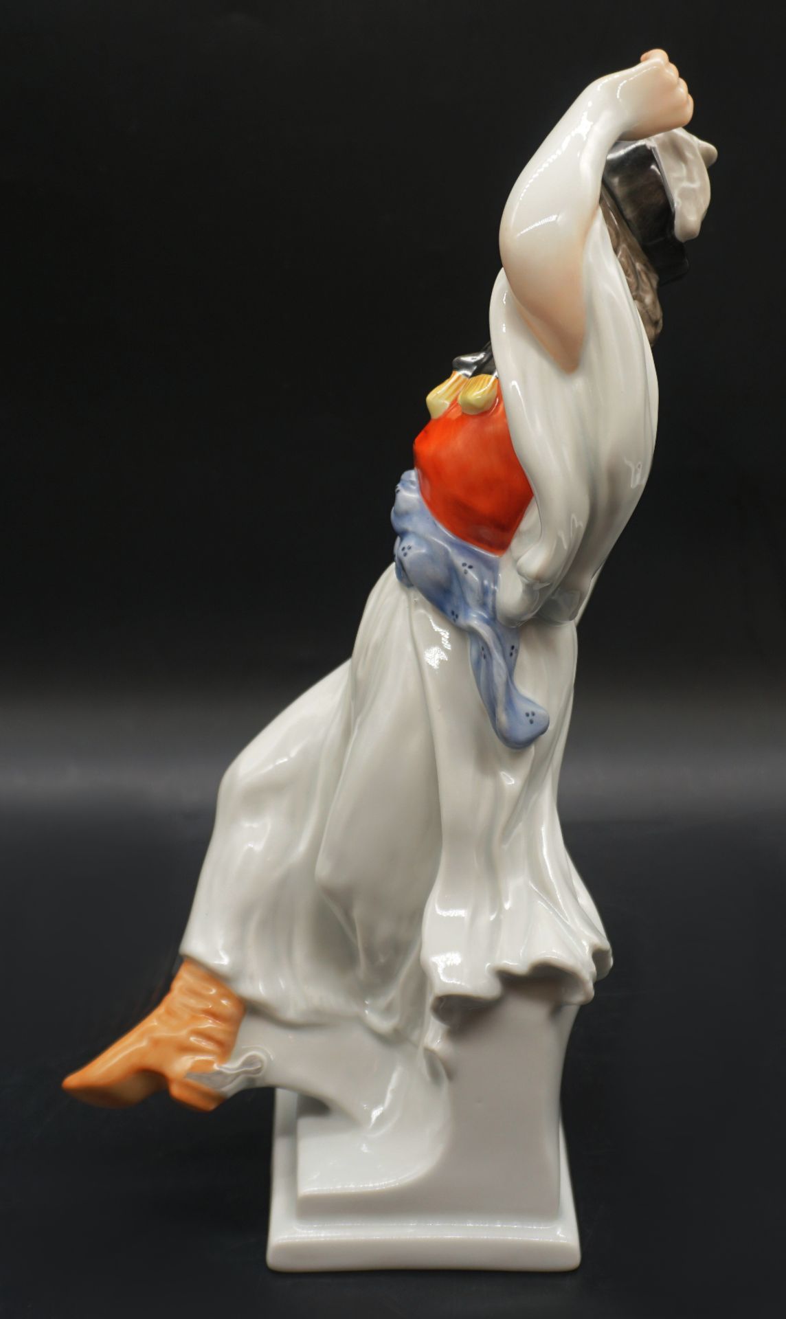 1 Figur Porzellan HEREND ungemarkt "Ungarischer Puszta-Tänzer in traditioneller Tracht", - Image 4 of 5