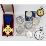 1 Medaille Drittes Reich "Für treue Dienste" in Gold (40 Jahre) mit Etui DESCHLER & Sohn München,