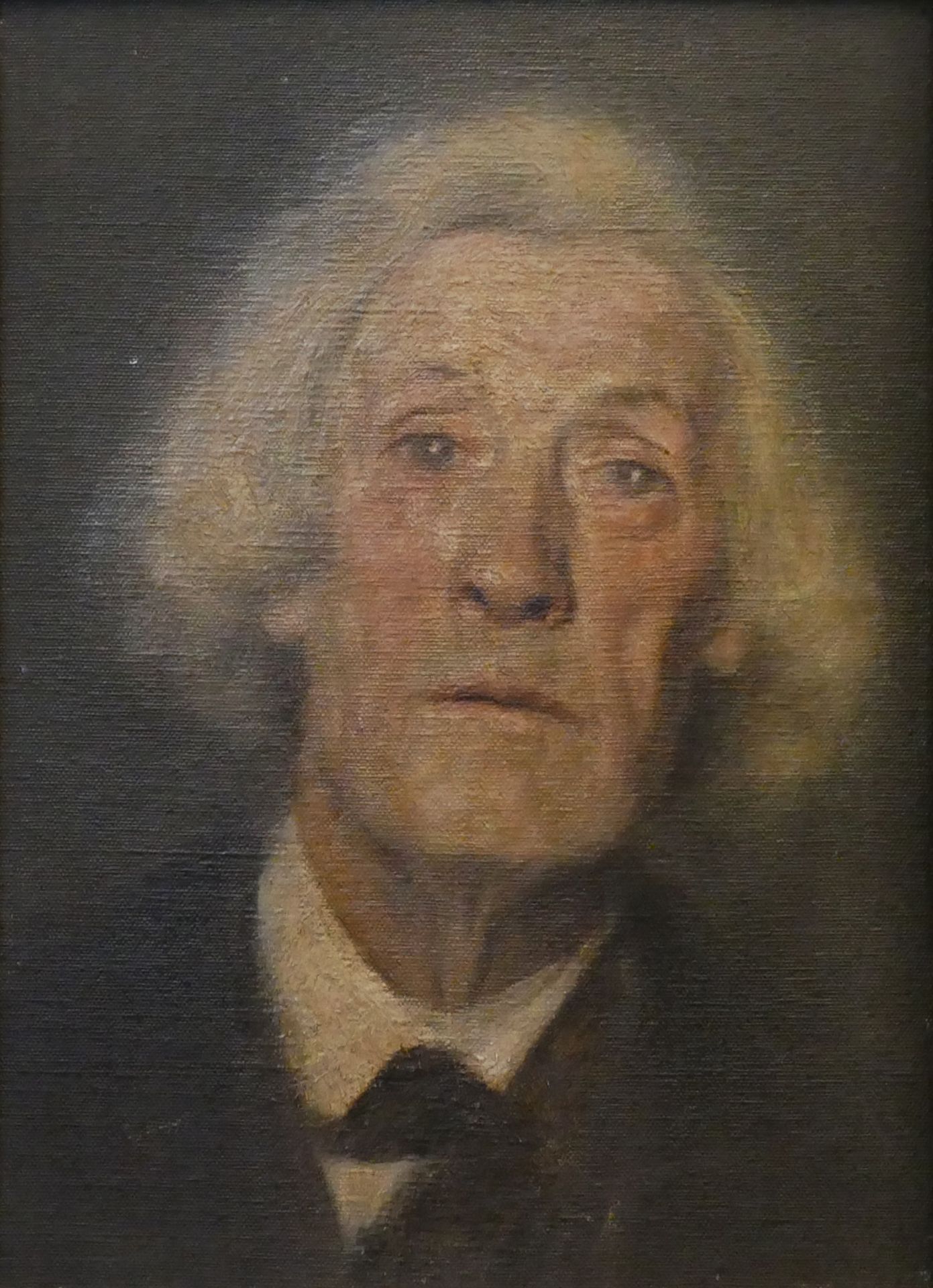 1 Ölgemälde unsign. (wohl 19. Jh.) "Portrait Heinrich Porges (1837-1900) - Musiker und Freund Richar