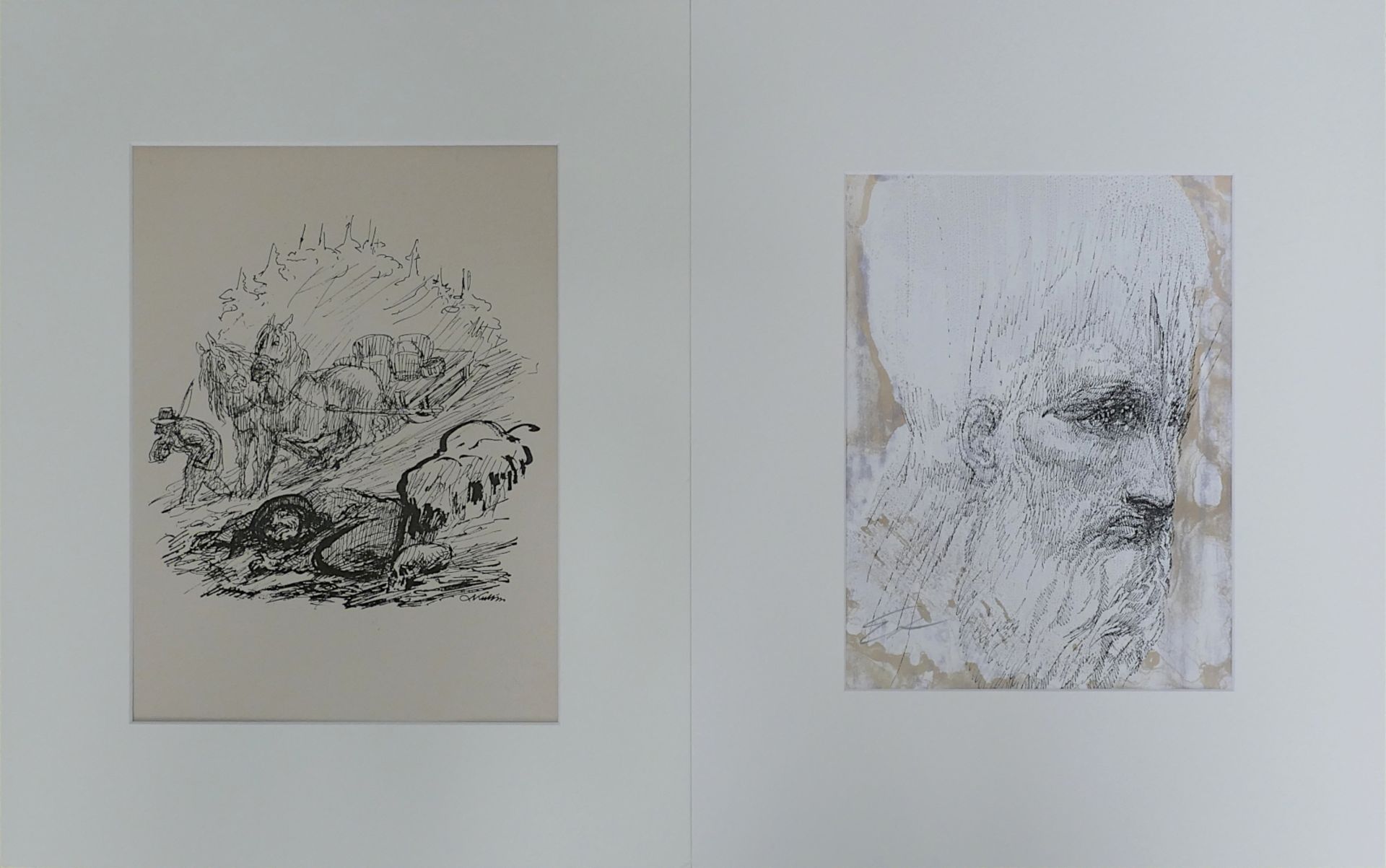 9 Werke der Moderne (6 Lithographien, u.a.): 2x Fernand LÉGER (wohl 1881-1955), Ernst FUCHS (wohl 19 - Bild 4 aus 4