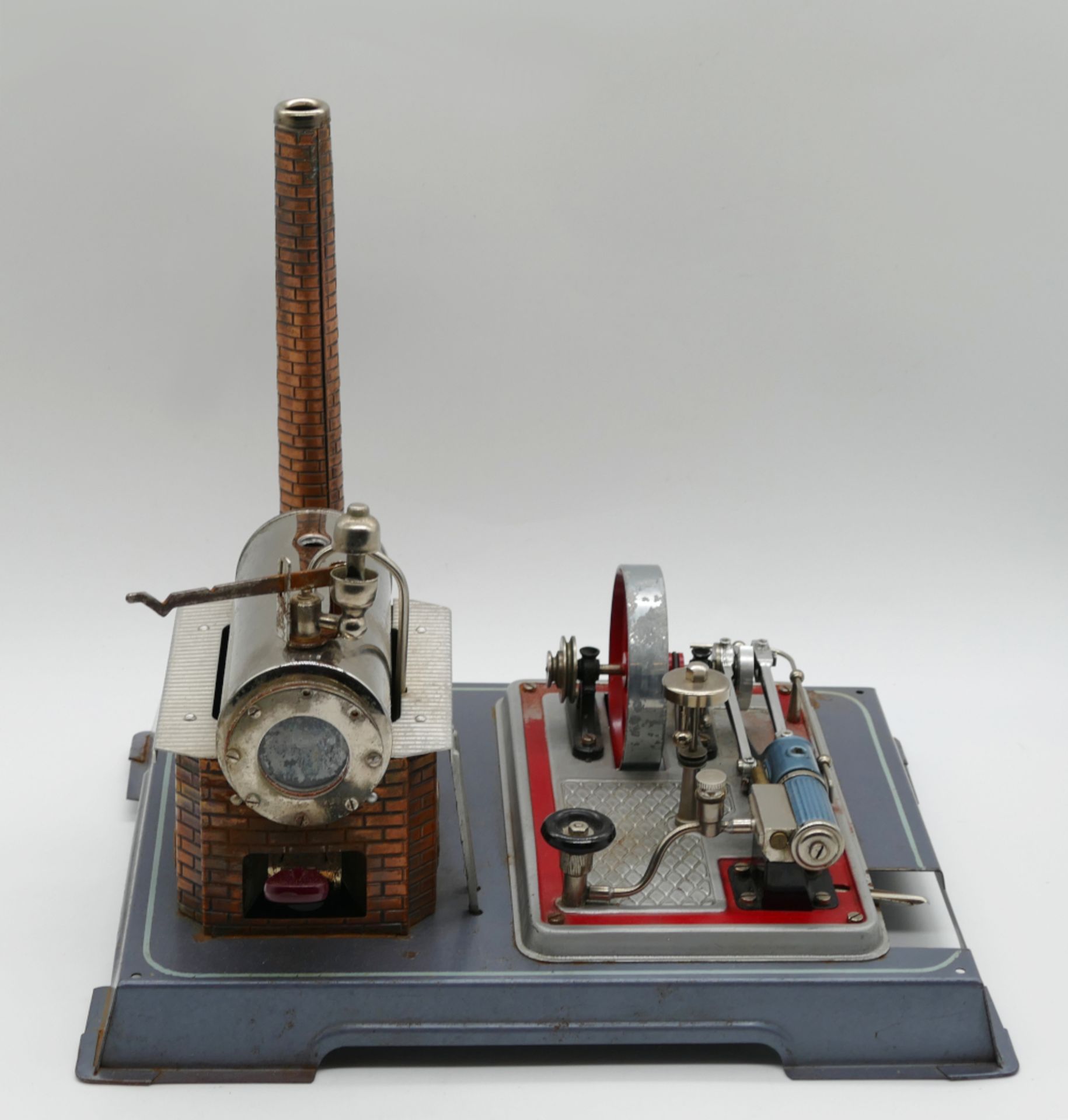 2 Dampfmaschinen: 1x WILESCO "D20" Bodenplatte ca. 34,5x29,5cm mit Bedienungsanleitung und Originalv - Bild 2 aus 3