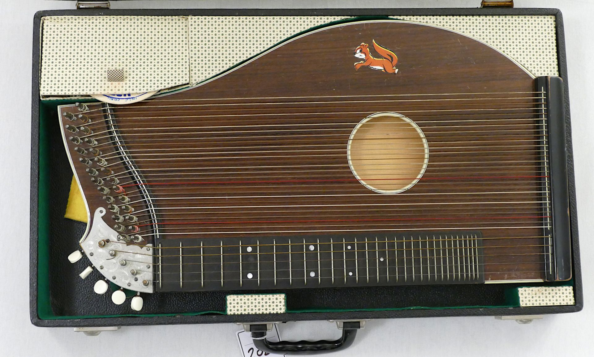 1 Trompete ORIGINAL HOPF "Bestseller" num. 15678, ca. L 53cm, mit Tragekoffer sowie 1 Zither ca. L 5 - Bild 2 aus 2