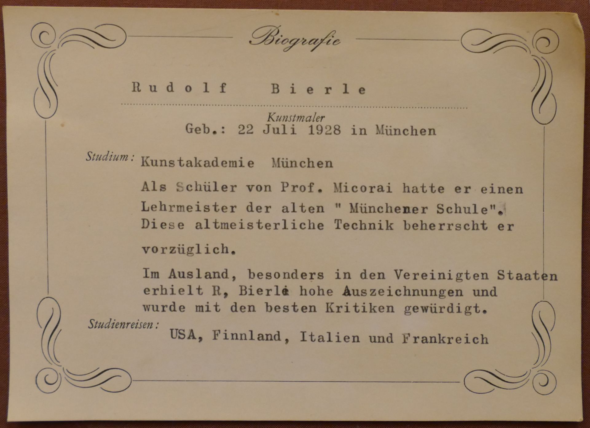 1 Pendant Ölgemälde je r.u. sign./rücks. zugeschr. Rudolf BIERLE (wohl *1928 München) "Dachauer Moos - Image 4 of 5
