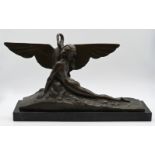 4 Figuren/-gruppen Bronze u.a., z.B. "Leda mit dem Schwan" Replik nach Amedeo Gennarelli, H ca. 28cm