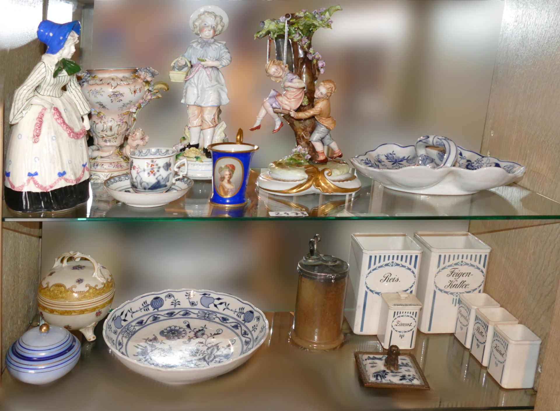 1 Konv. Porzellan/-figuren u.a.: z.B. 2 Gourmet-Teller VILLEROY & BOCH "Celebrating India" je D ca.  - Bild 2 aus 5