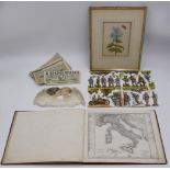 1 Konv. z.T. 19. Jh.: Sammelmappe "Die Schachenmayrin", "Stieler's Schul-Atlas" Gotha 1869, "Tönende
