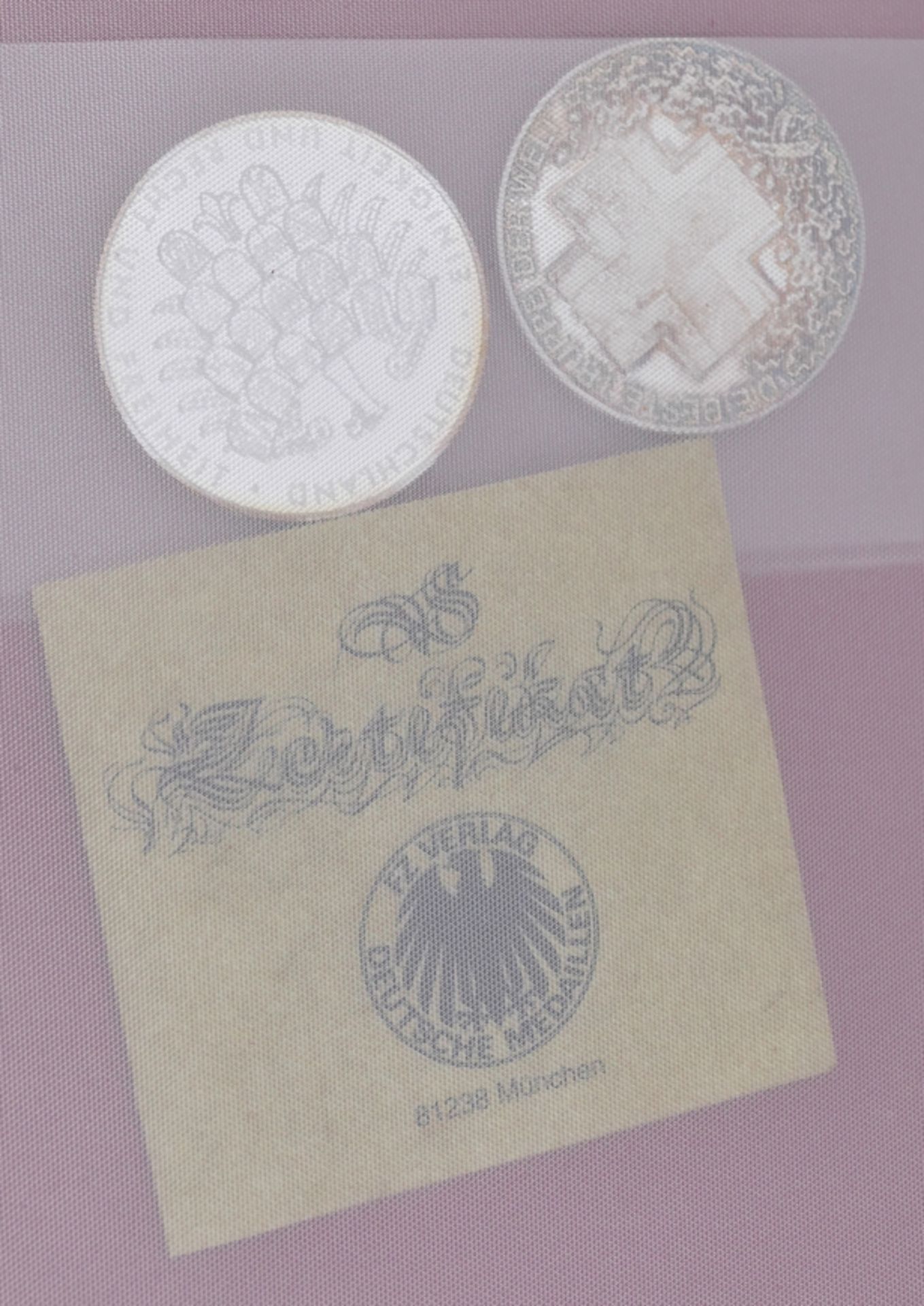 1 Konv. Münzen/Medaillen: 3x GG z.B. Österreich, Dt. Reich und USA, Silber/Metall u.a., z.B. Österre - Image 4 of 4
