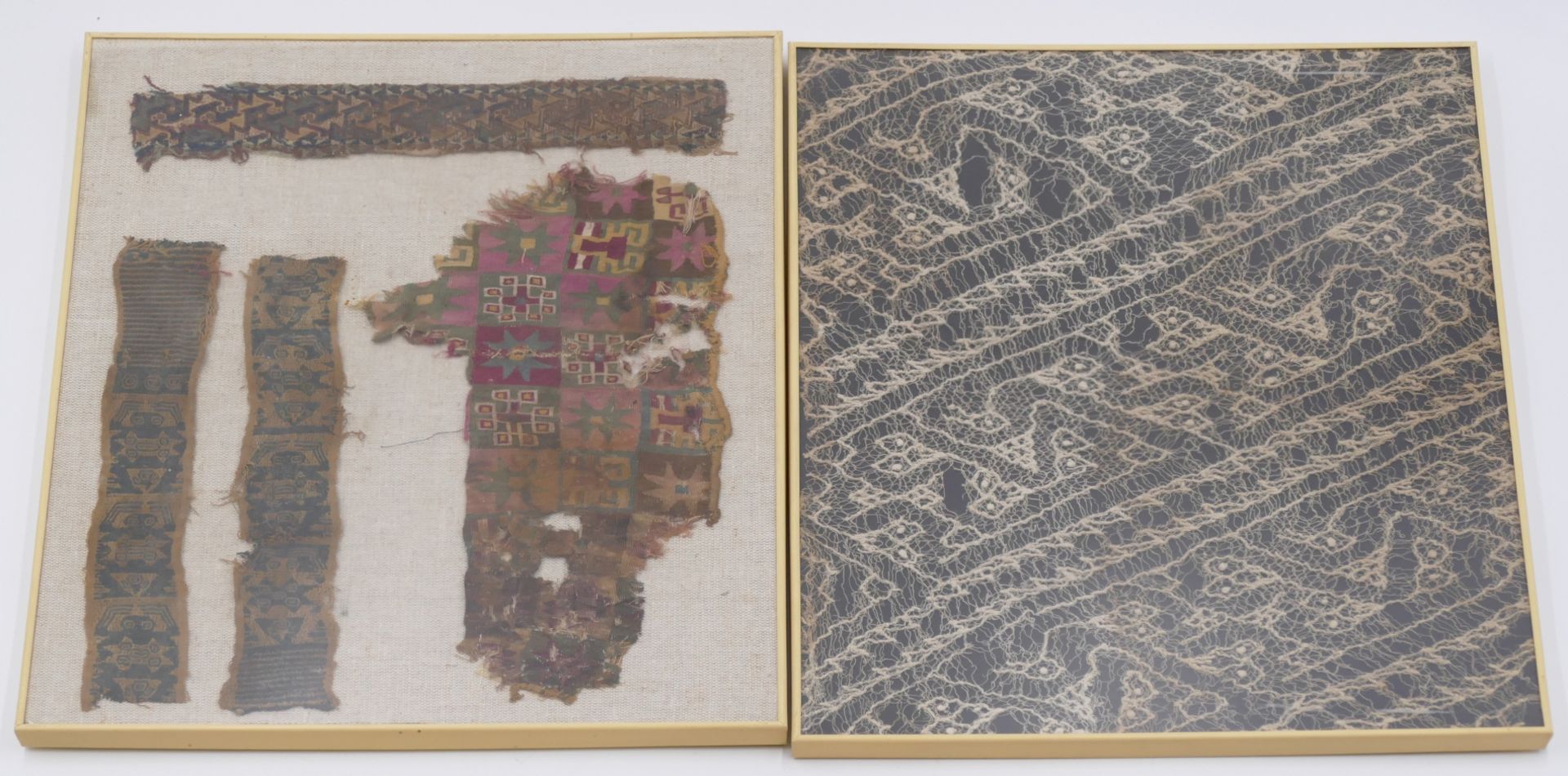 1 Konvolut Textilfragmente/Stoffe lt. El. wohl Peru (Paracas Nazca) wohl 14./15. Jh. u. nztl., - Image 2 of 4