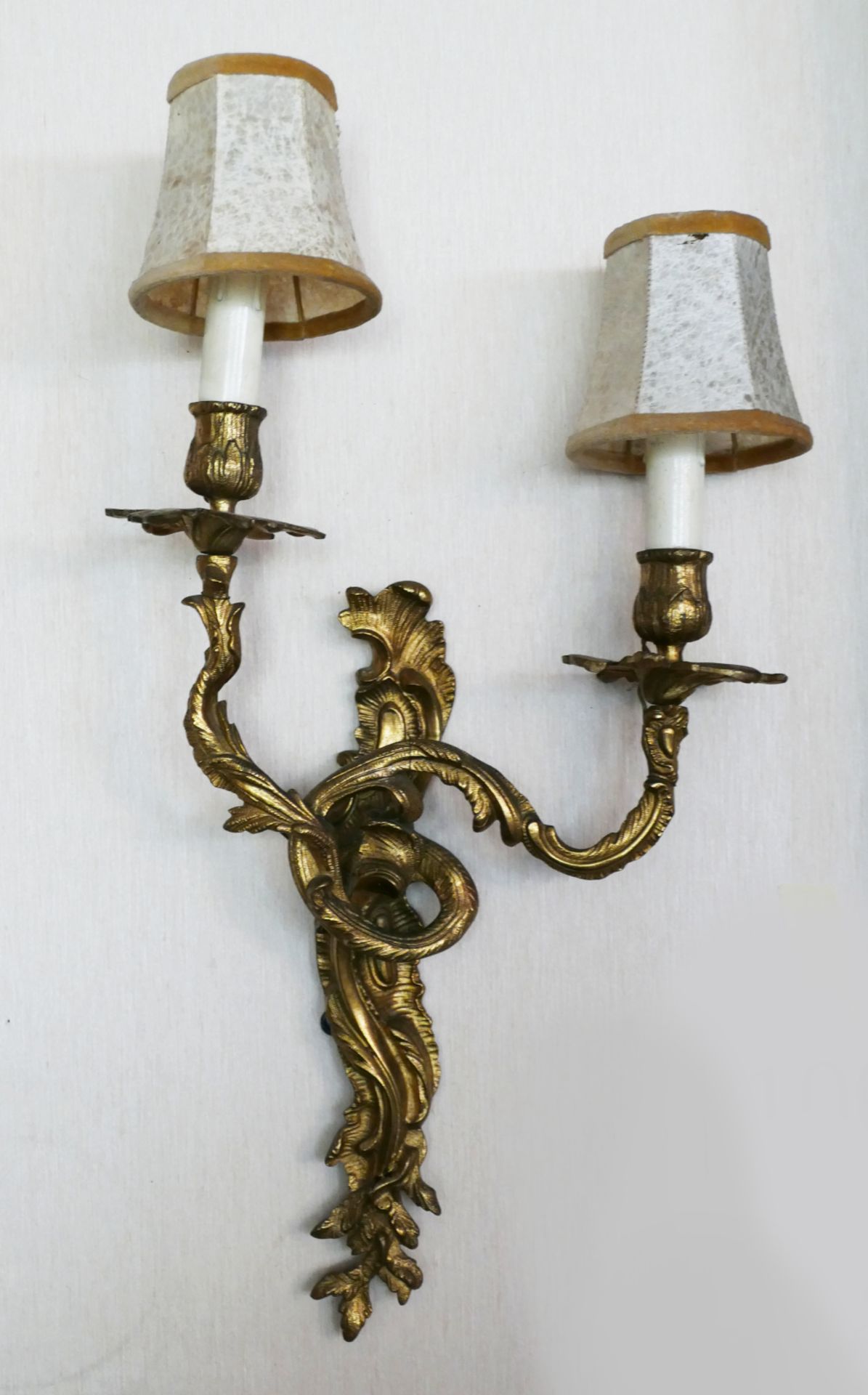 3 Paar Wandlampen, Holz / Metall, je 1-3 flammig, Asp. - Image 3 of 5