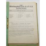 1 Konv.: 12x "Mitteilungsblatt der NSDAP/Gauleitung Kurhessen" Kassel 1935 Nr. 1-11 bzw. 1936 Nr. 1