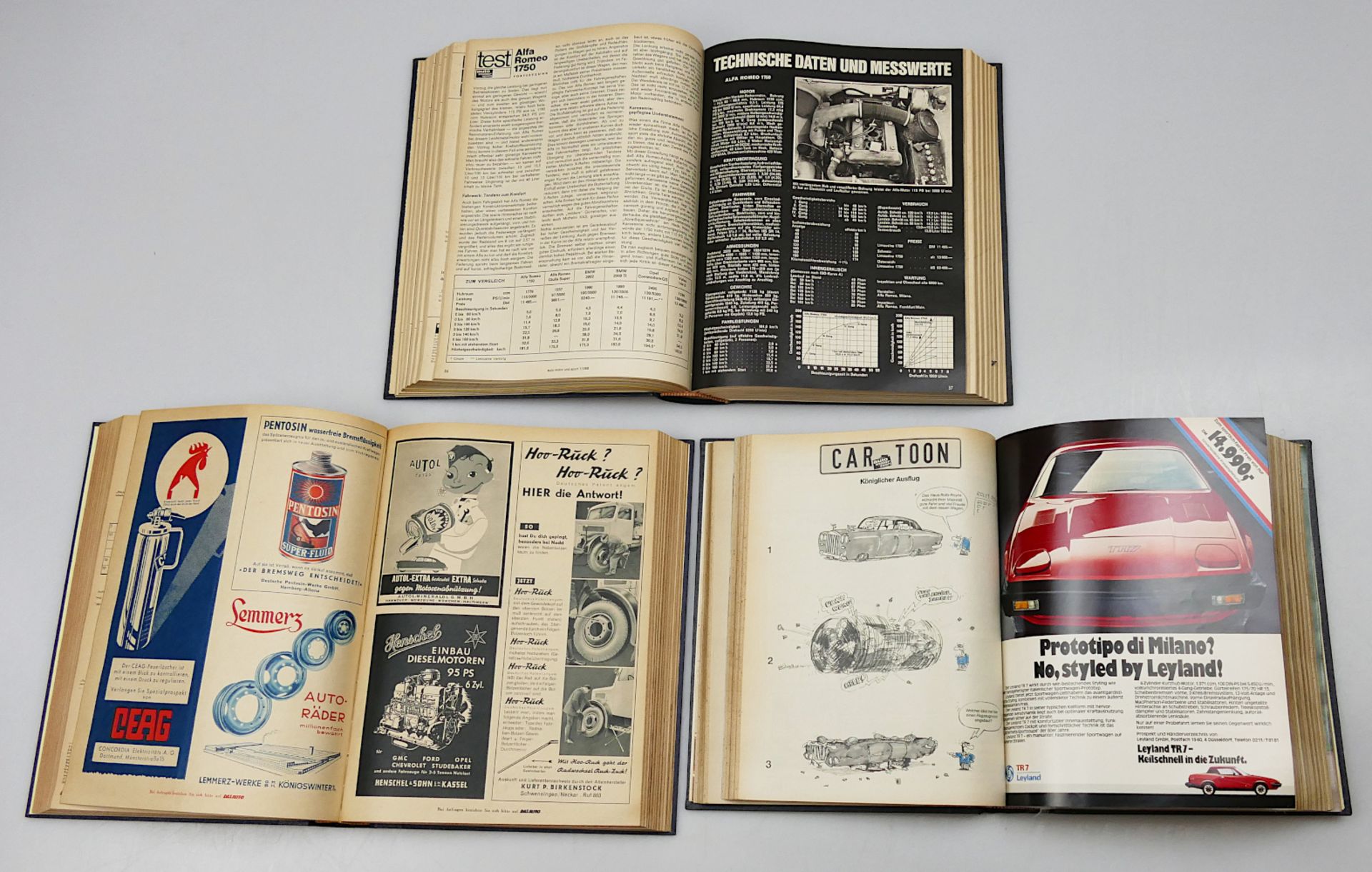 47 Sammelbände "Das Auto"1947-1977" fortlaufend, je z.T. ber., je Asp. 