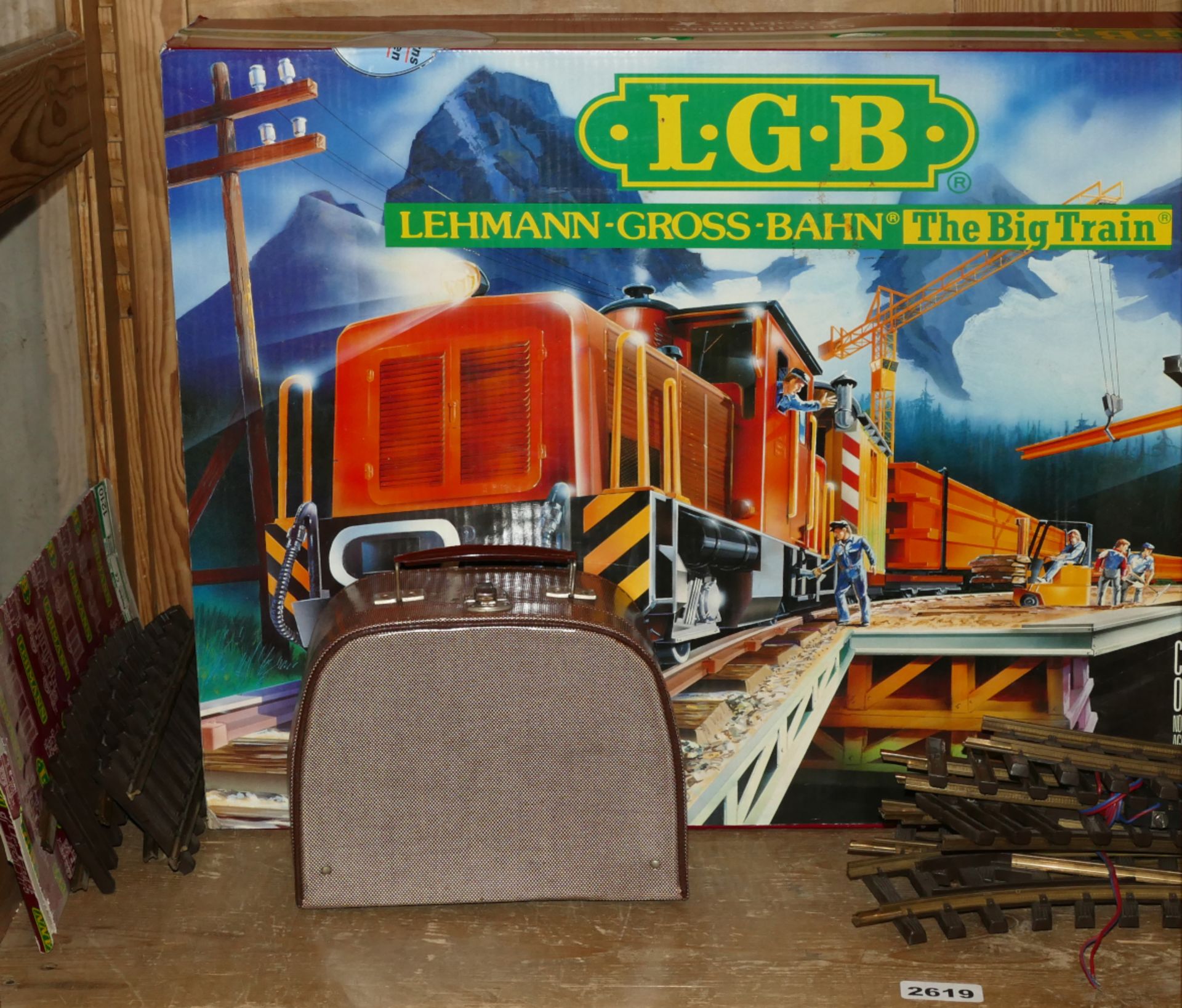 1 Konv. LGB/LEHMANN-Gross-Bahn: 1 Set "The Big Train", 1 Set "ICE", 3 Personen- und Güterwaggons, Sc