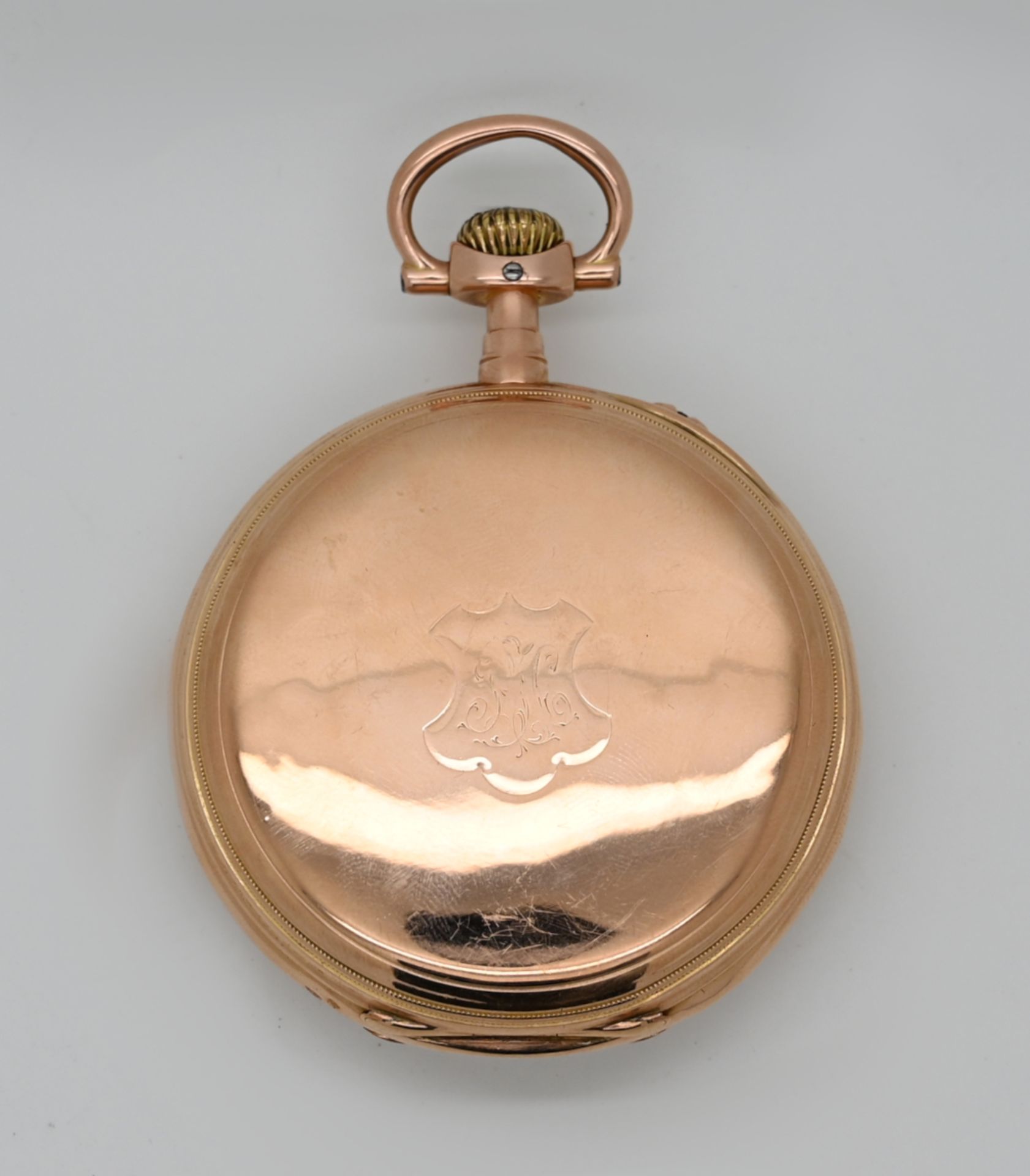 1 Herrentaschenuhr GLASHÜTTE, A. LANGE & SÖHNE Deutsche Uhrenfabrikation, GG 14ct., - Image 2 of 2