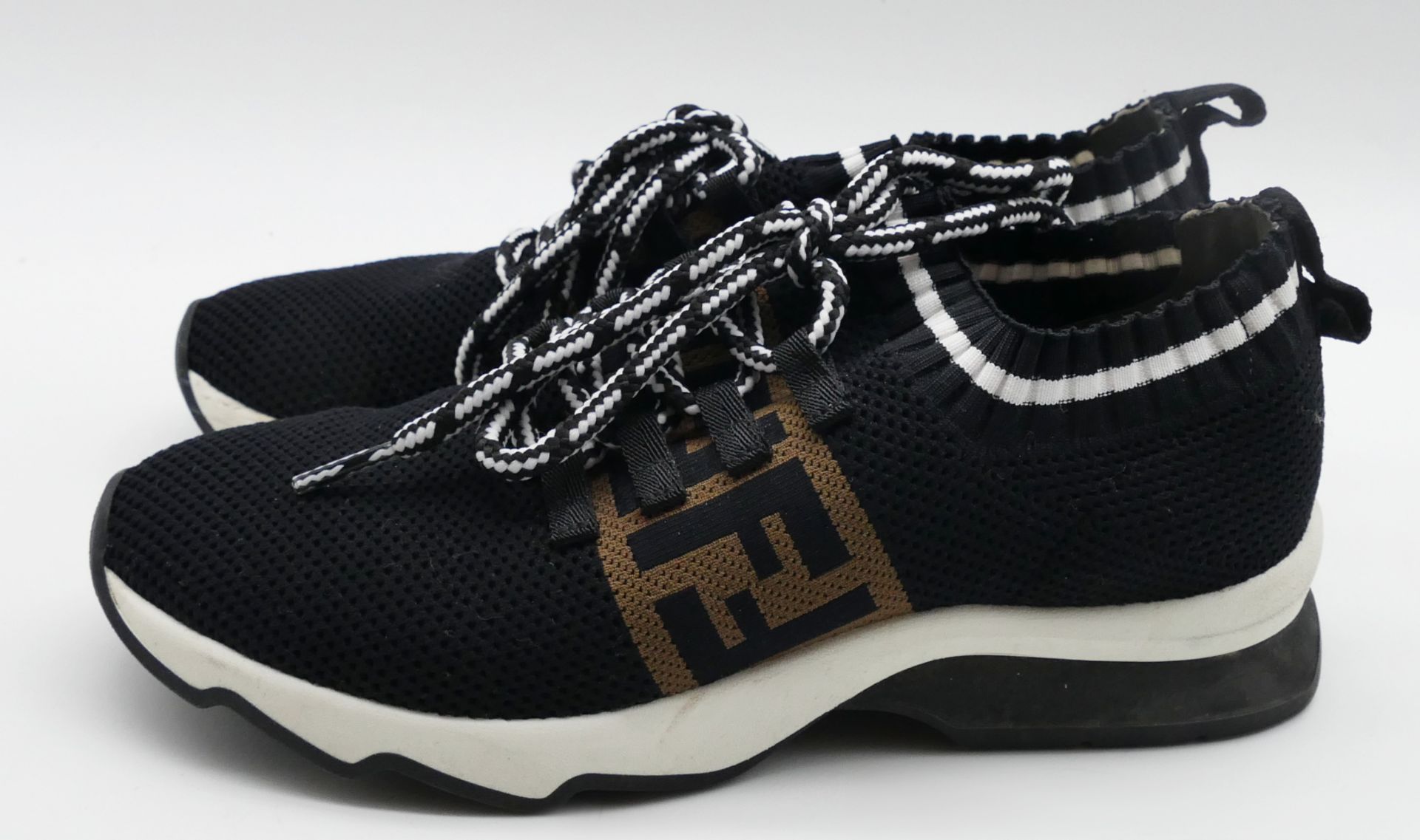 1 Paar Sneaker FENDI, Gr. 36, mit Ersatz-Schnürriemen und Staubbeutel, Tsp. - Image 3 of 8