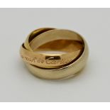 1 Trinity-Ring CARTIER GG/WG/RG 18ct., Ringgr. 44, Tsp.