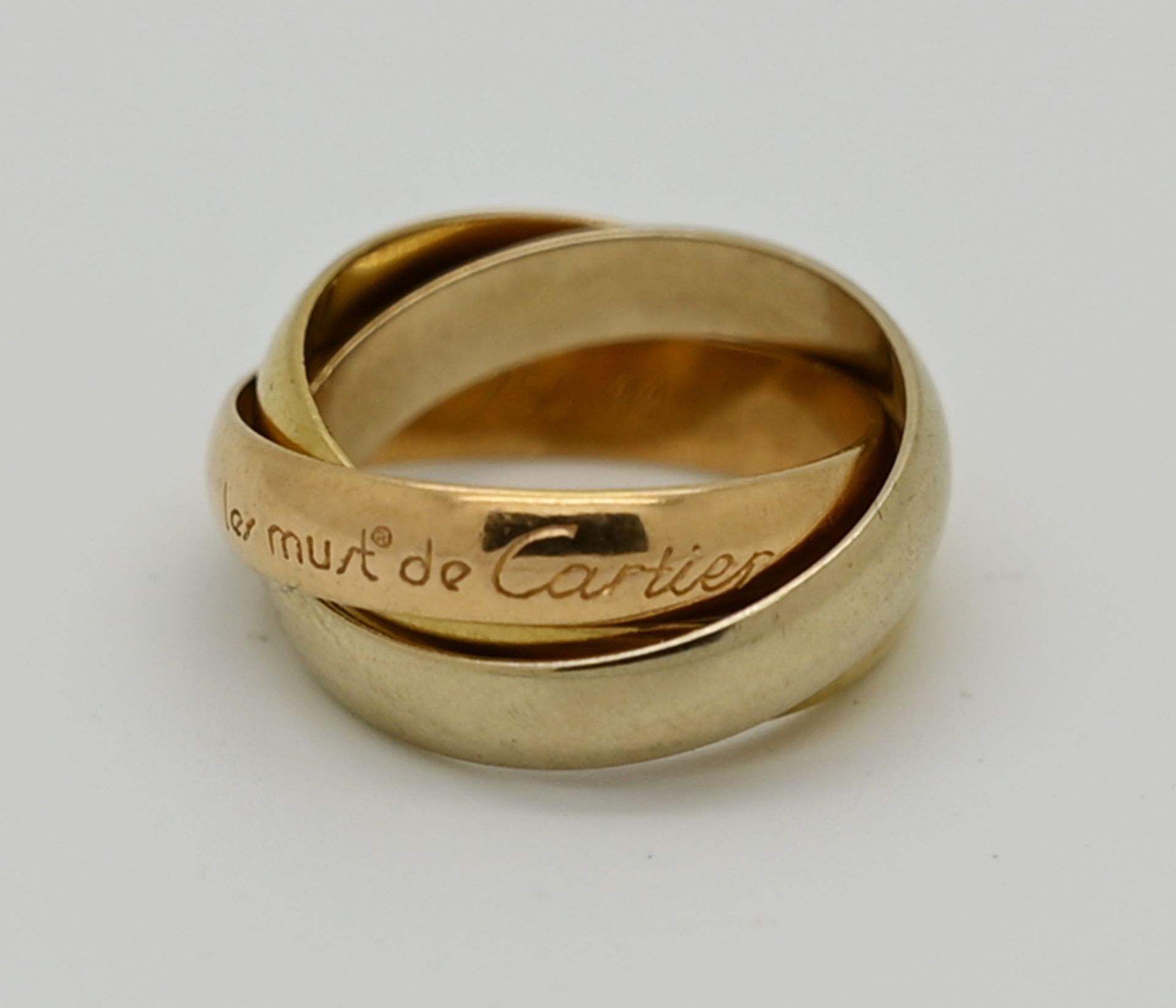 1 Trinity-Ring CARTIER GG/WG/RG 18ct., Ringgr. 44, Tsp.