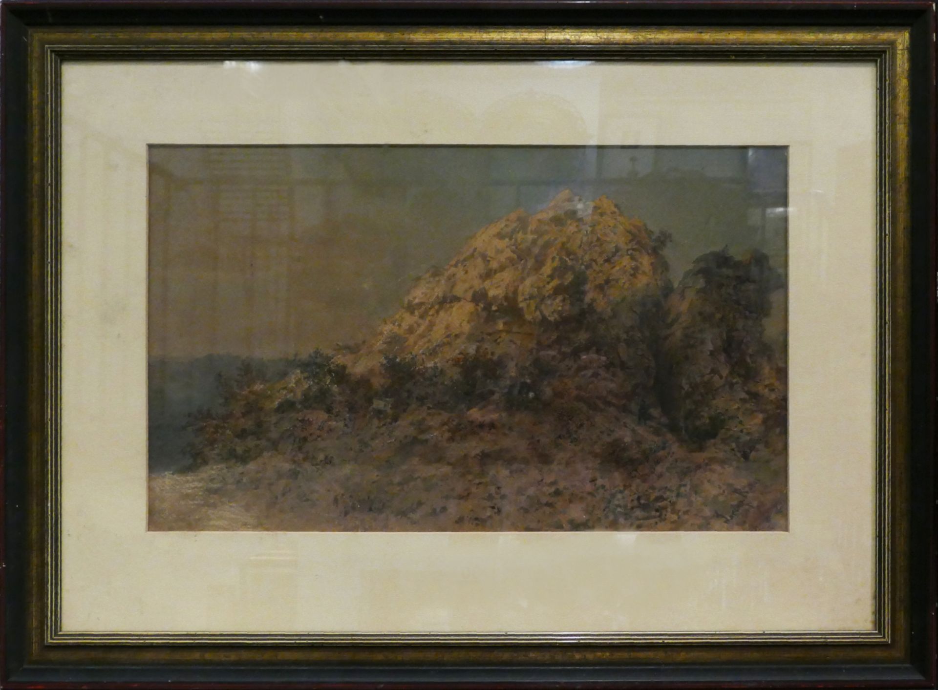 1 Aquarell r.u. sign. Lorenz RITTER (wohl 1832 Nürnberg-1921 ebd.) "Der Gipfel" - Bild 2 aus 3