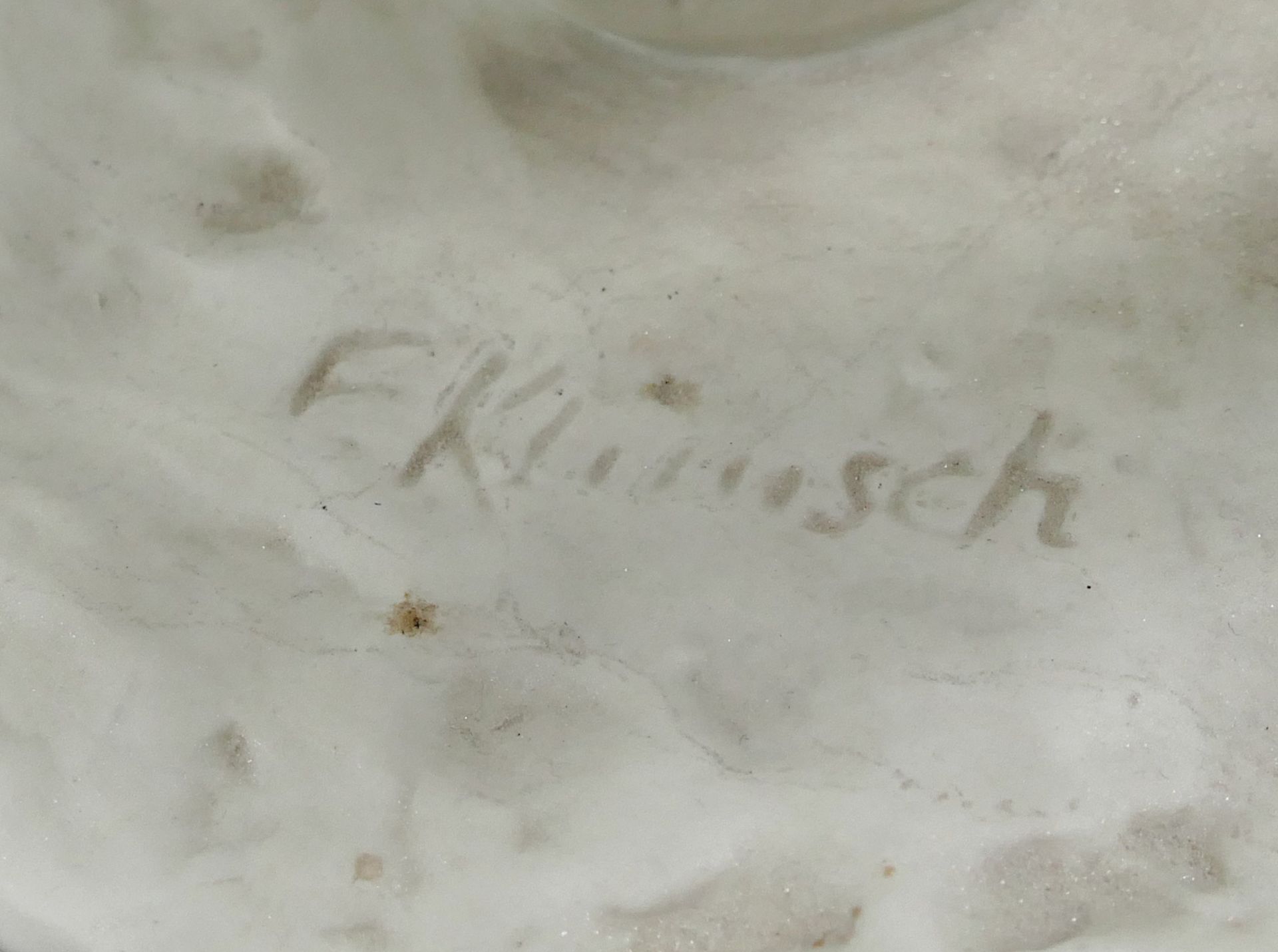 1 Bisquitporzellanfigur ROSENTHAL GROUP Classic Rose "Die Hockende" auf Sockel bez. F. KLIMSCH - Image 5 of 6