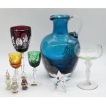 1 umfangreiches Konv. Glas- und Kristallobjekte (ca. 75 Teile): z.B. 1 Vase mattiert PEILL ca. H 31c