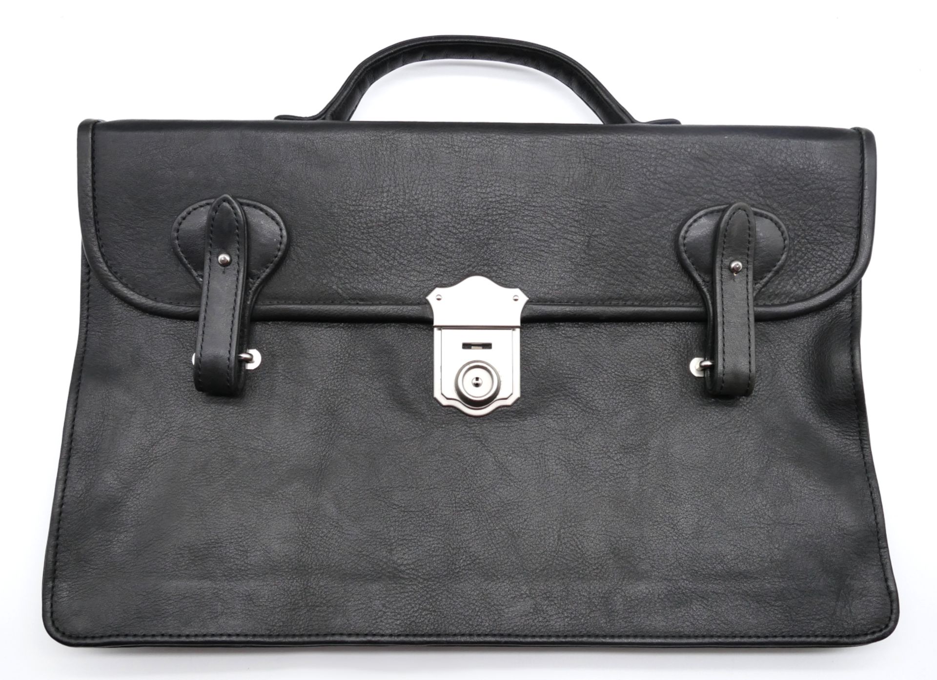 1 Laptoptasche, Textil schwarz, PORSCHE-Design, Maße ca. 25,5x35cm sowie 1 dünne Aktentasche, schwar