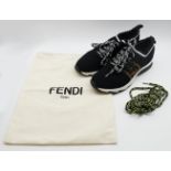 1 Paar Sneaker FENDI, Gr. 36, mit Ersatz-Schnürriemen und Staubbeutel, Tsp.