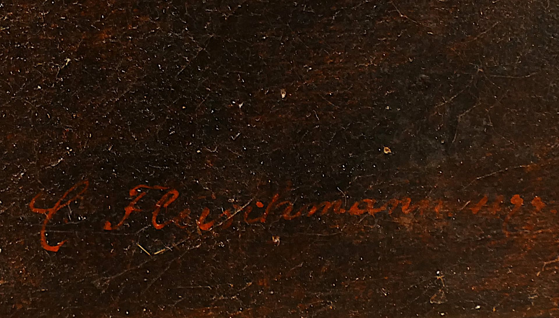 1 Ölgemälde r.u. sign. C. FLEISCHMANN (wohl Carl F. 1853 Floß/Oberpfalz-1935 Nürnberg) "Damenportrai - Bild 3 aus 6