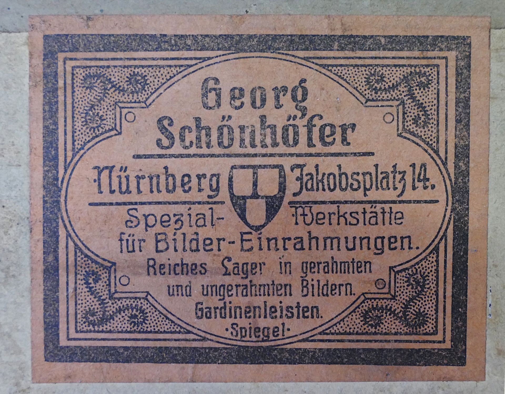 1 Aquarell r.u. sign. J. LUZ (20.Jh.) "Ansicht von Nürnberg mit Weinstadel und Henkersteg", - Bild 5 aus 5