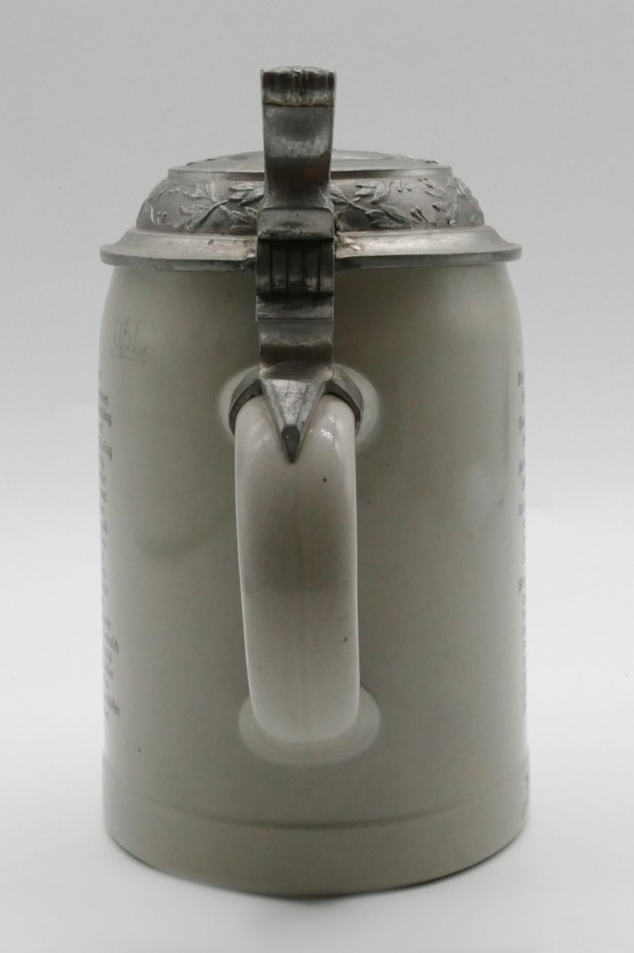 1 Reservistenkrug bez. "3. (techn.) Kompanie Flugzeugführerschule Fürth 39" 0,5 Liter, mit Namenslis - Image 4 of 5