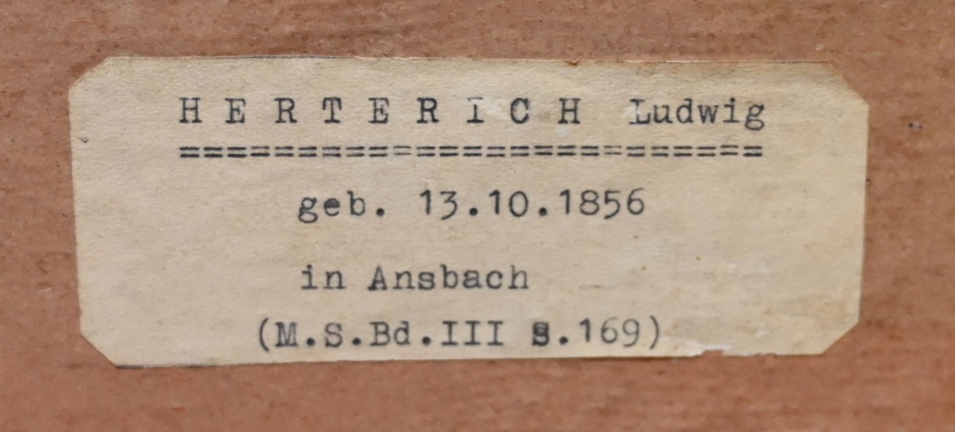 1 Ölgemälde unsign./rücks zugeschr. Ludwig RITTER VON HERTERICH (wohl 1856 Ansbach-1932 Etzenhausen) - Bild 3 aus 5