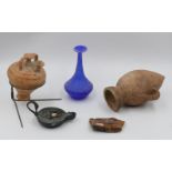 1 Konv. Keramiken und Tonobjekte z.T. wohl archäologische Bodenfunde ungeklärter Provenienz, z.B. Öl