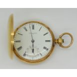 1 Herrentaschenuhr ARNOLD LONDON GG 18ct., Chronometre, Zifferblatt min. besch., Asp./Gsp./min. besc