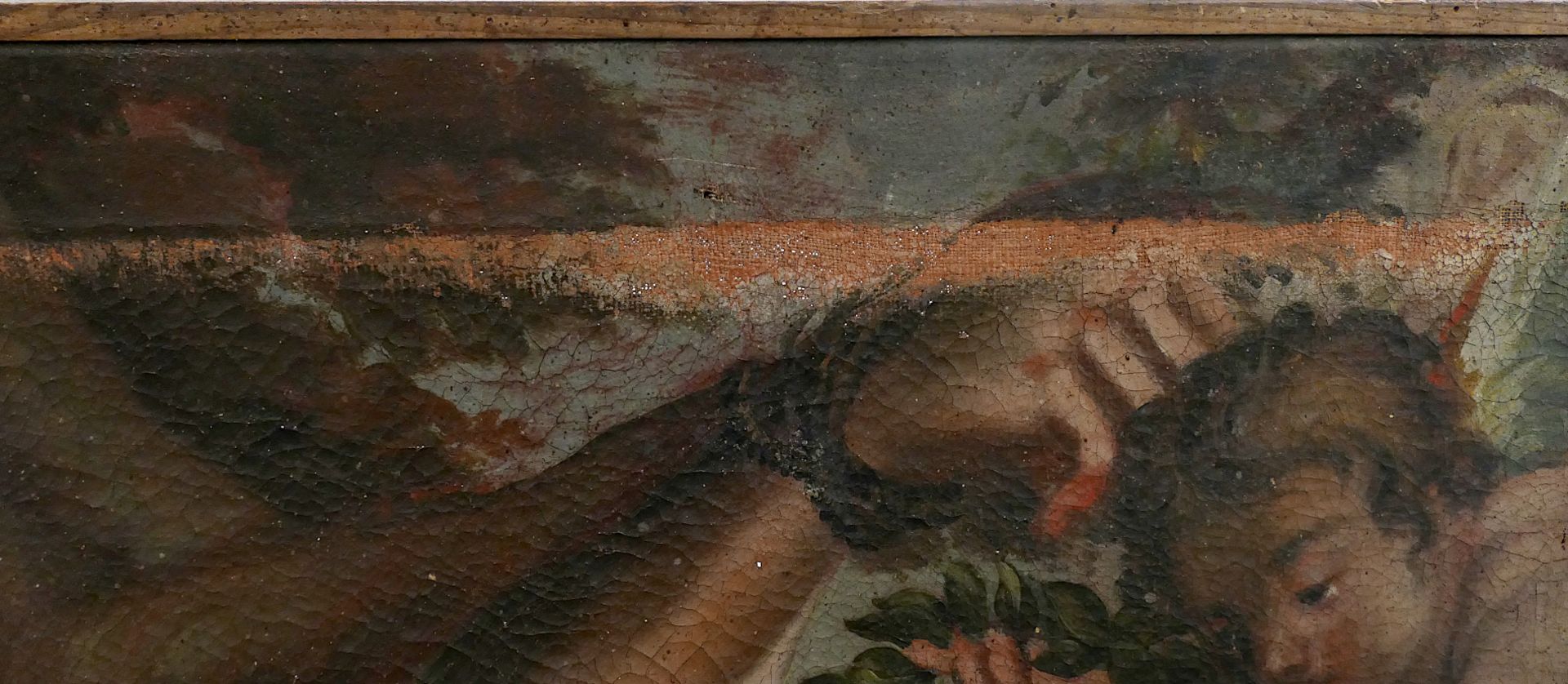 1 Ölgemälde unsign. (wohl 19. Jh.) nach dem Vorbild italienischer Renaissance-Malerei "Martyrium des - Bild 2 aus 6