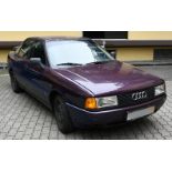 1 PKW Audi 80 Audi 90, EZ 8.12.1989, TÜV bis 08/2024, wohl 5. Hand, 8-fach bereift, H-Kennzeichen mö