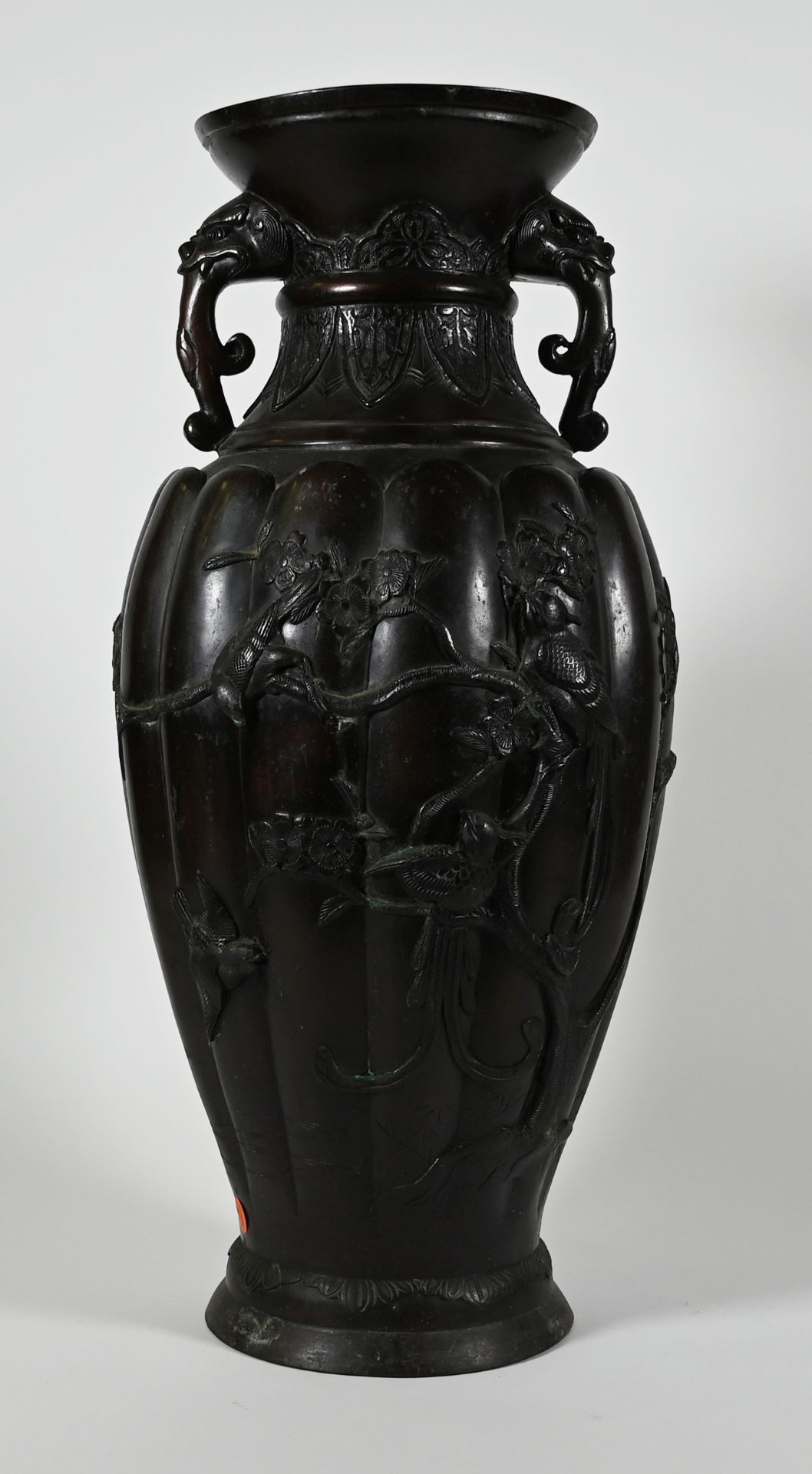 Bodenvase, China, Metall, bronziert