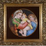 Porzellanmalerei nach Raphael