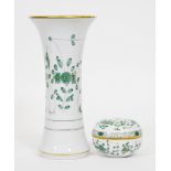 Vase und Dose, Meissen