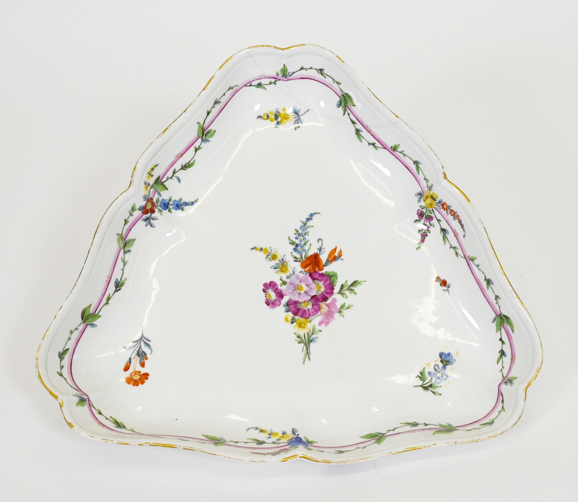 Dreieckschale, Meissen, Marcolini