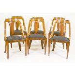 Sechs Stühle, Art Deco