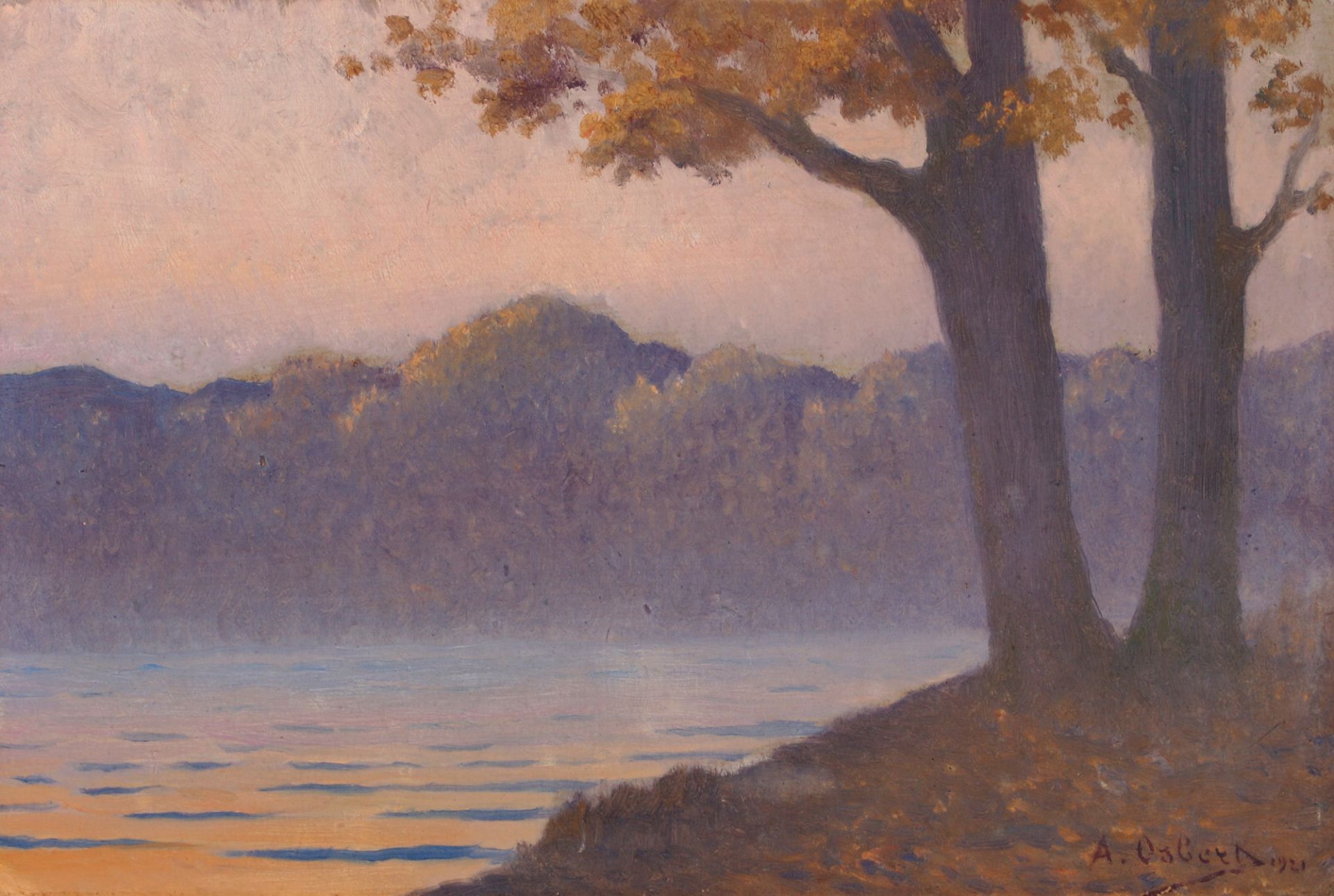 Alphonse Osbert, r.u.sig., dat. 1921