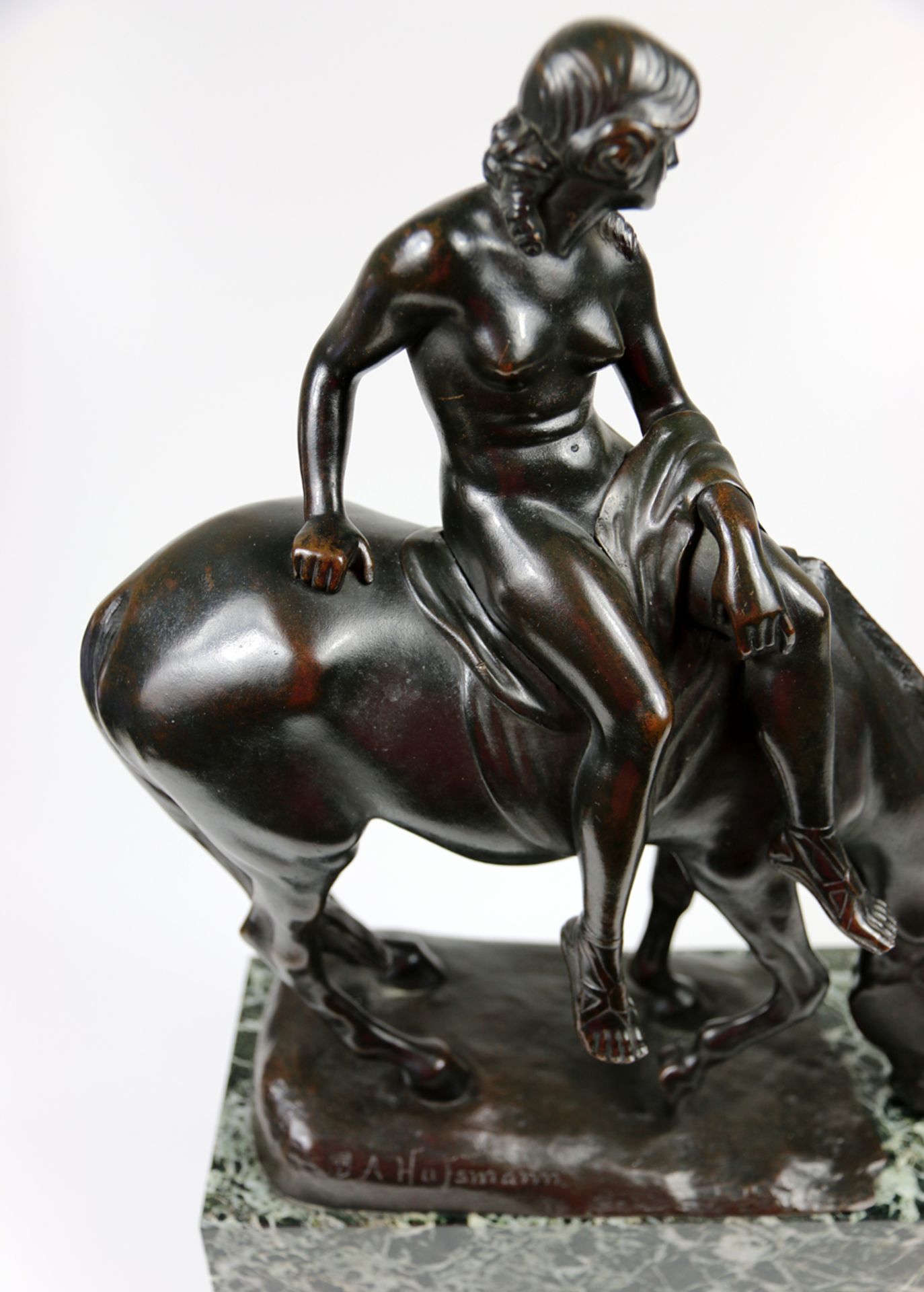 Albert Hinrich Hussmann – Frauenakt Mit Draperie Auf Pferd - Image 2 of 5
