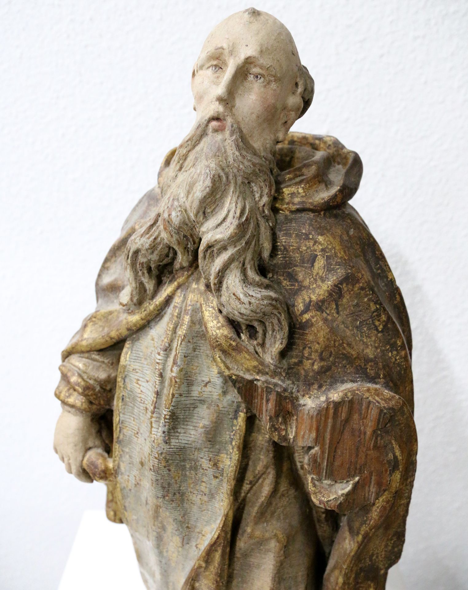 Heiligenfigur/Mönch, Skulptur - Bild 2 aus 7