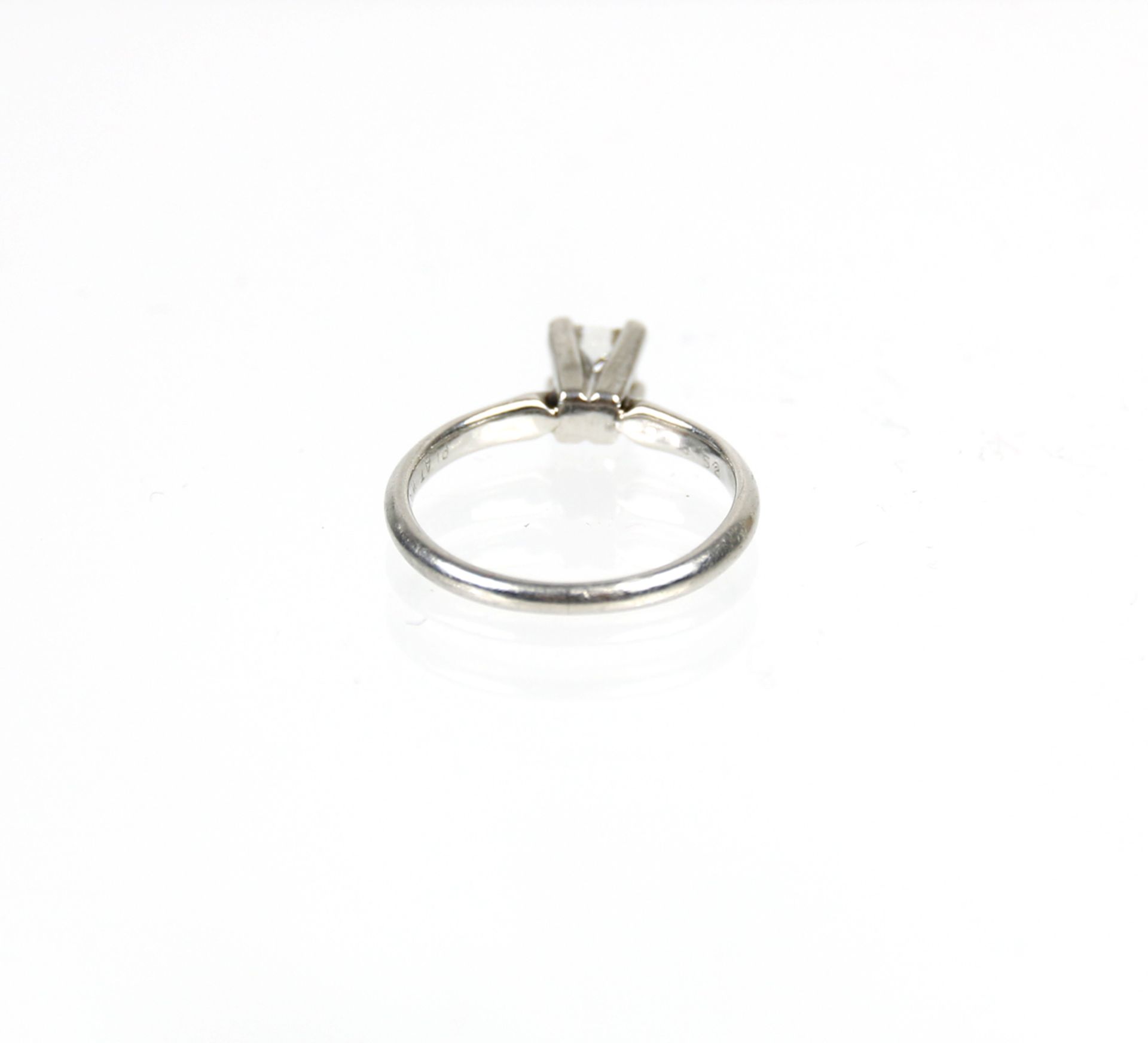 Platin Ring mit Princess-Diamant - Image 3 of 6